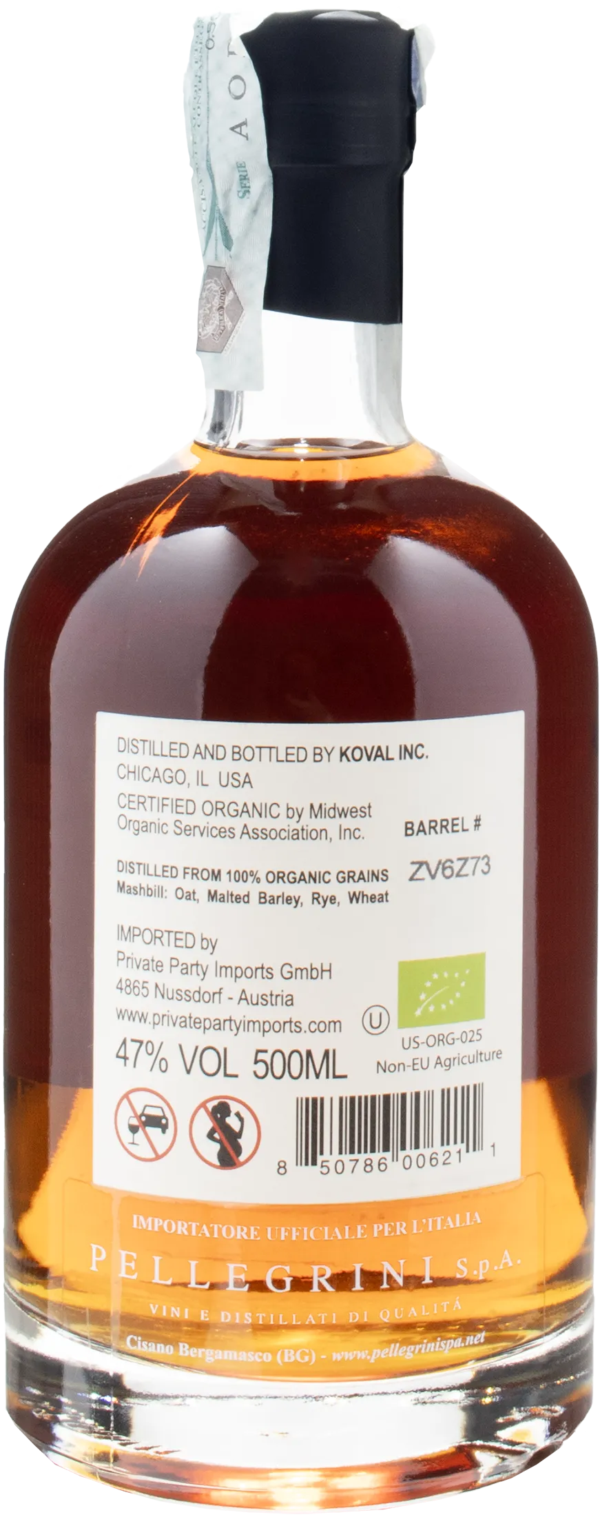 Koval Four Grain Whiskey Single Barrel 0.5L