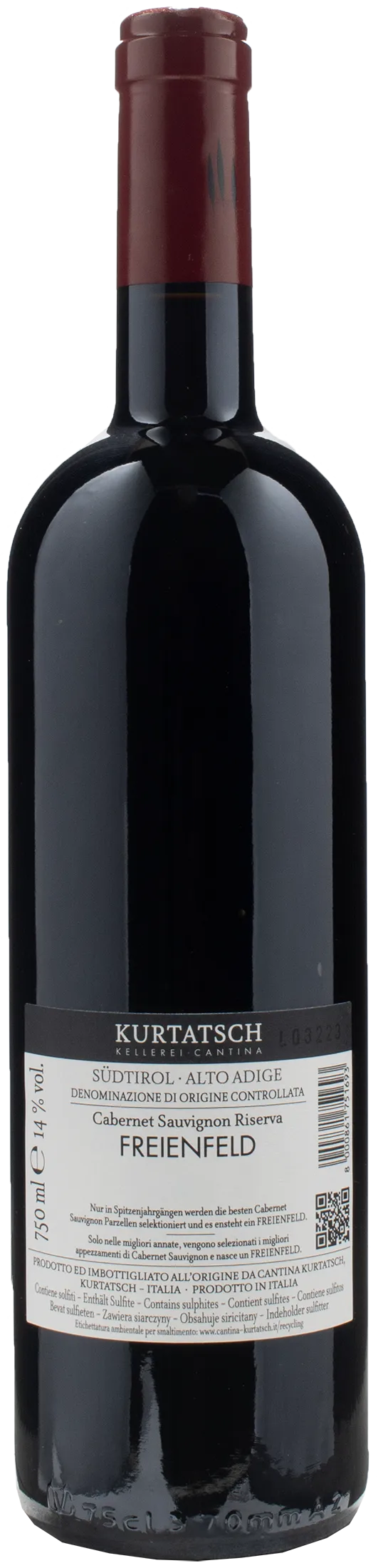 Kurtatsch Cabernet Sauvignon Freienfeld Riserva 2020
