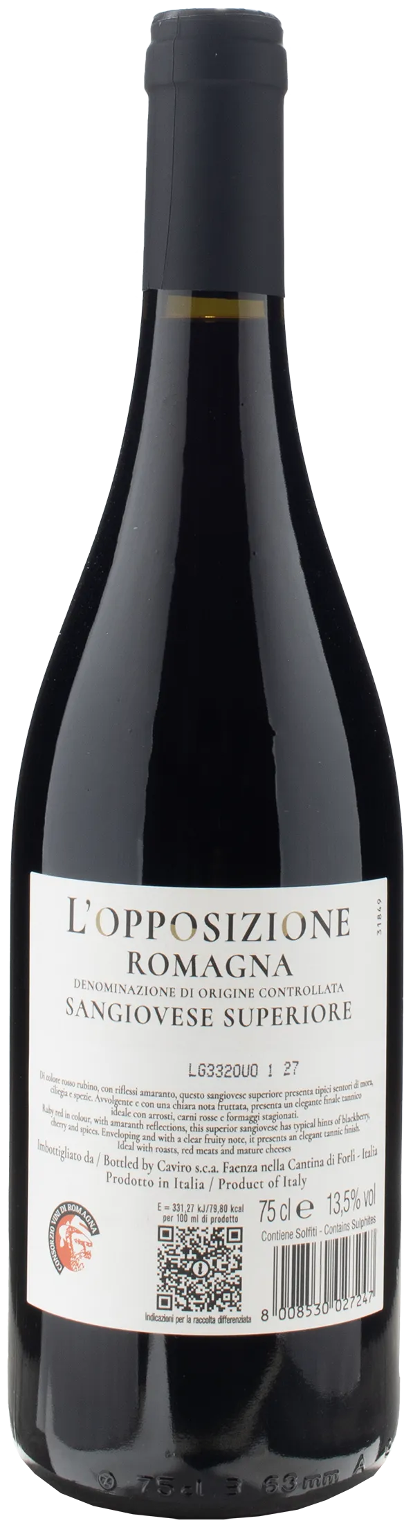 L'Opposizione Sangiovese Superiore Romagna 2022