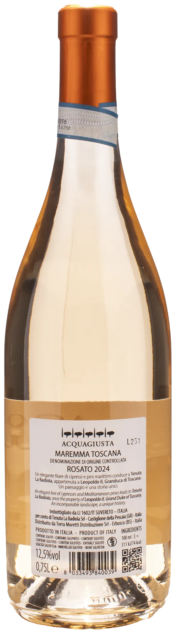 La Badiola Acquagiusta Rosato 2024