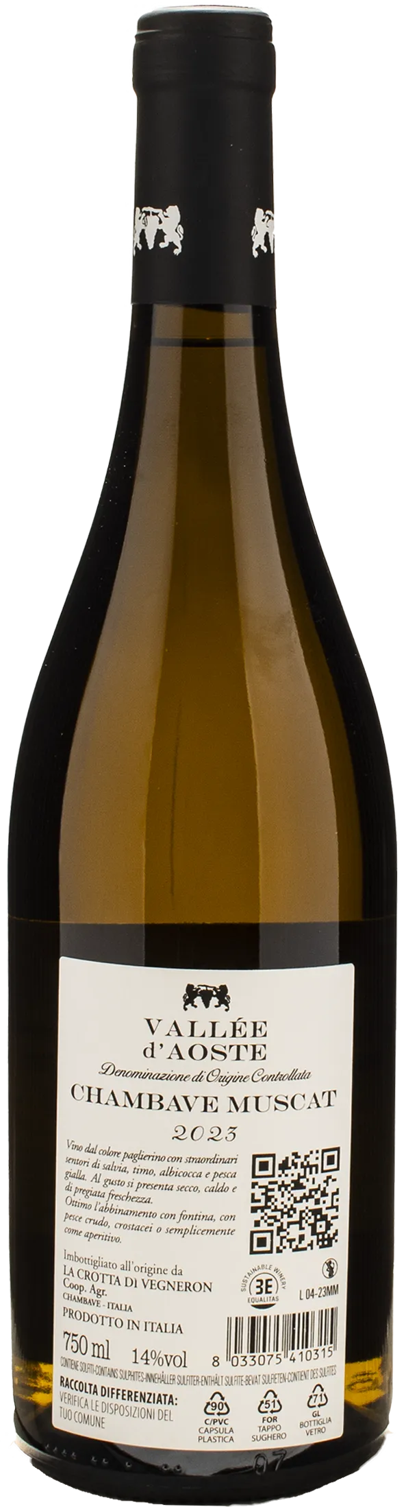 La Crotta di Vegneron Chambave Muscat 2023
