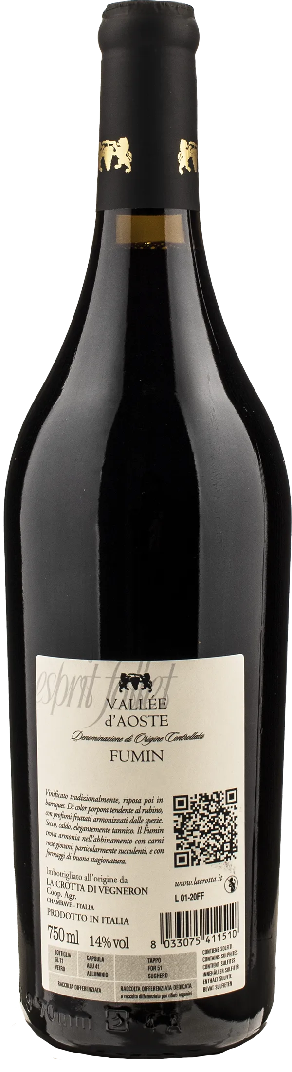 La Crotta di Vegneron Fumin Esprit Follet 2020