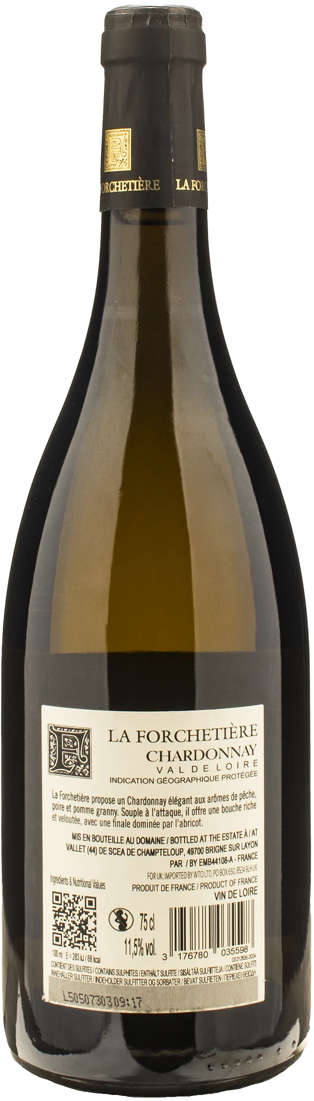 La Forchetiere Val de Loire Chardonnay 2024