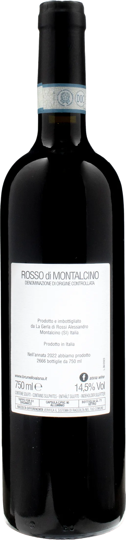 La Gerla Rosso di Montalcino Camponovo 2022