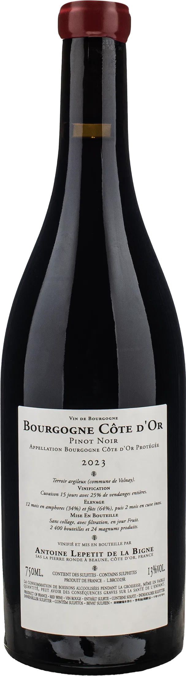 La Pierre Ronde Bourgogne Cote d'Or Pinot Noir 2023