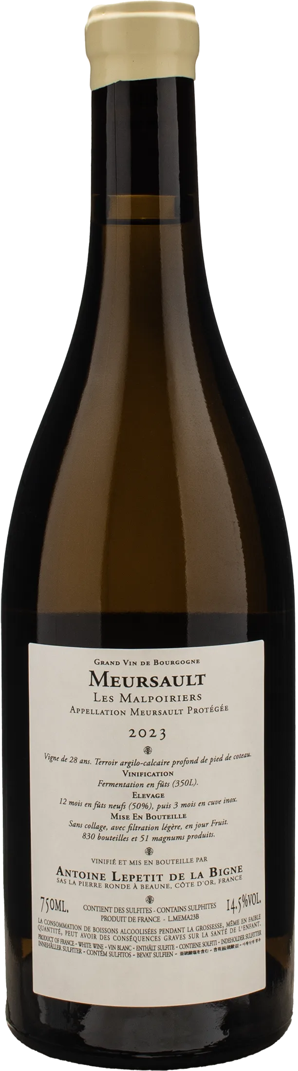 La Pierre Ronde Meursault Les Malpoiriers 2023