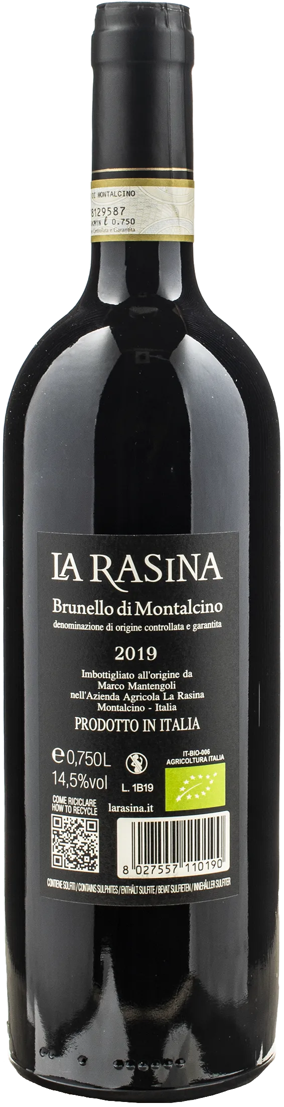La Rasina Brunello di Montalcino 2019