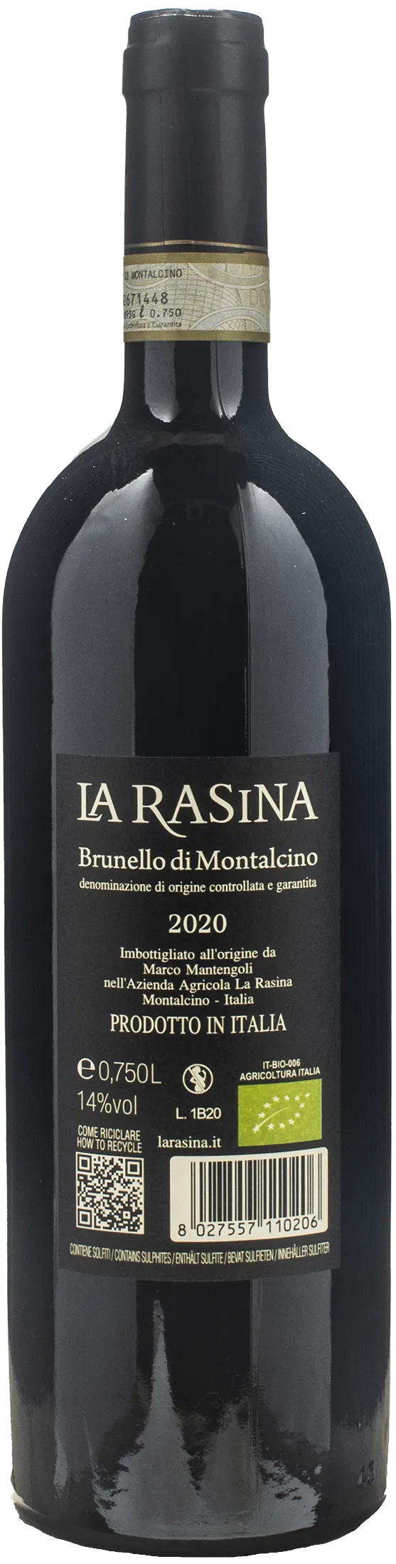 La Rasina Brunello di Montalcino 2020