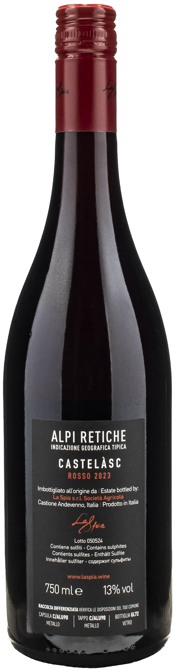 La Spia Alpi Retiche Castelasc Rosso 2023