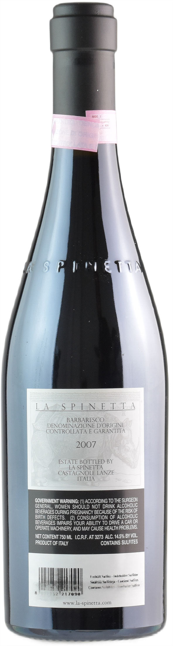 La Spinetta Barbaresco Gallina Vursu 2007