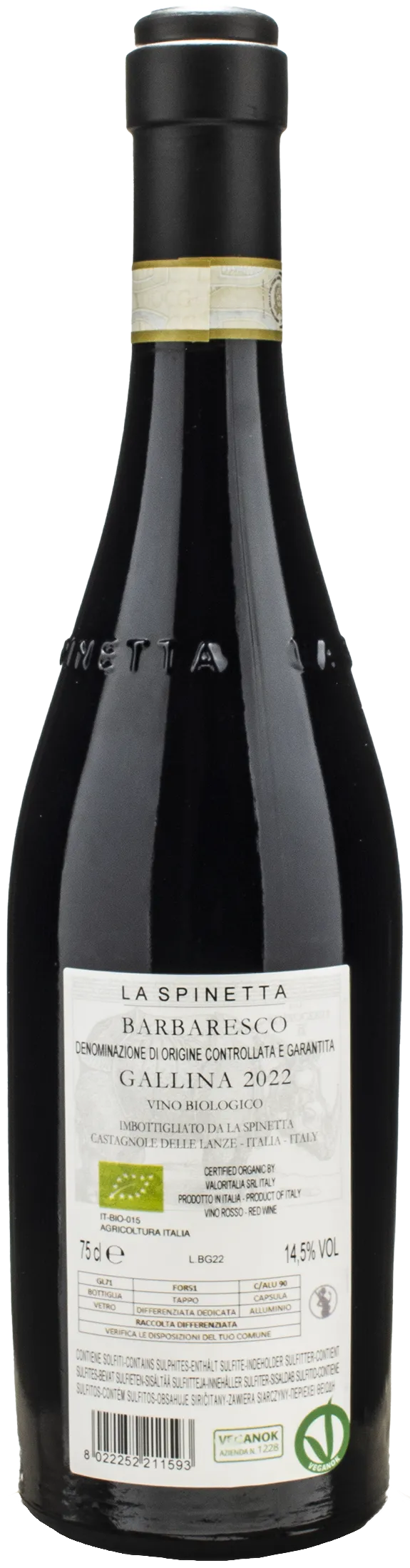 La Spinetta Barbaresco Gallina Vursu 2022
