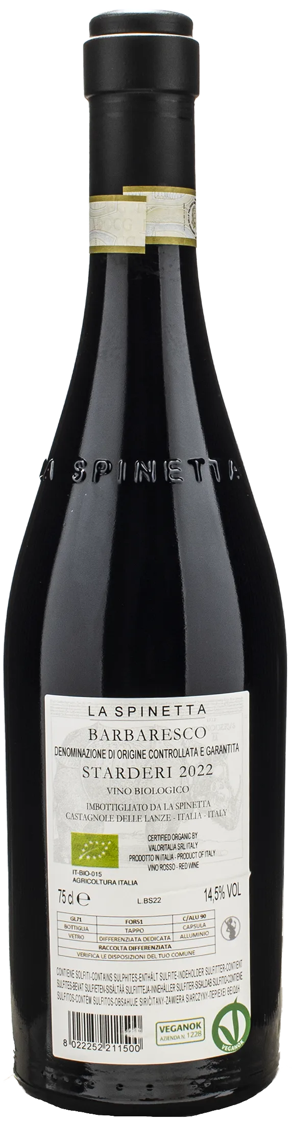 La Spinetta Barbaresco Starderi Vursu 2022