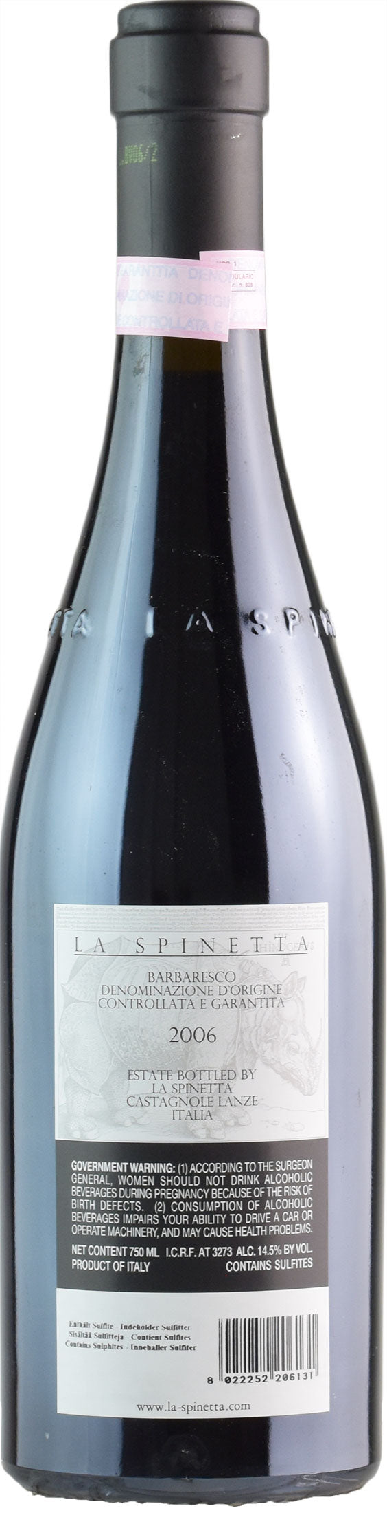 La Spinetta Barbaresco Valeirano Vursu 2006