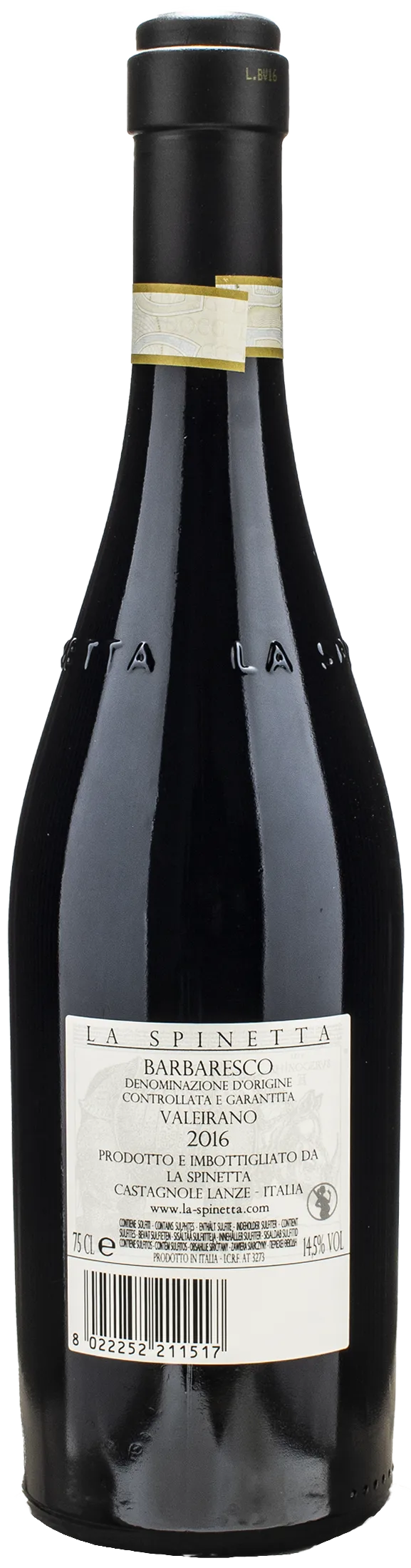 La Spinetta Barbaresco Valeirano Vursu 2016