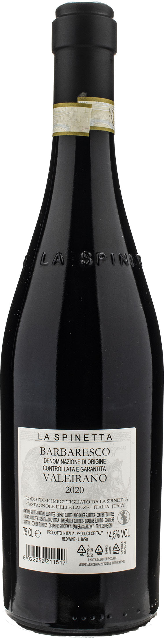 La Spinetta Barbaresco Valeirano Vursu 2020