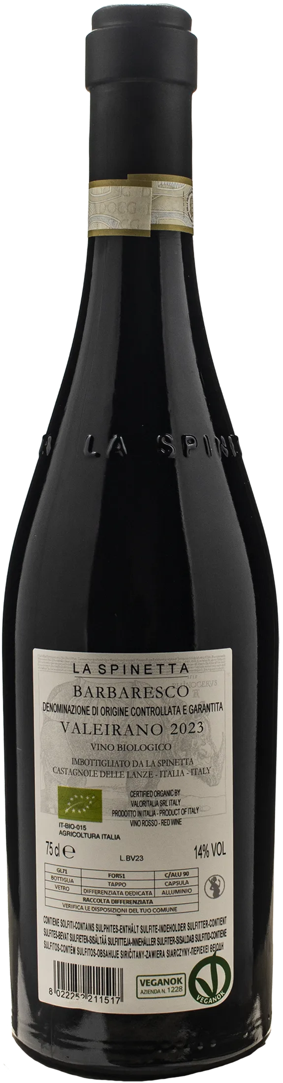 La Spinetta Barbaresco Valeirano Vursu 2023