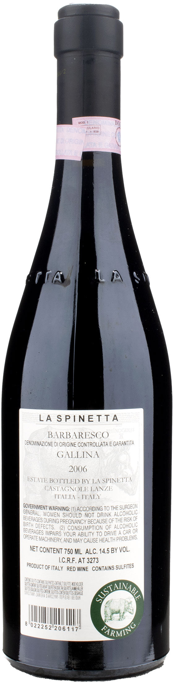 La Spinetta Barbaresco Gallina Vursu 2006