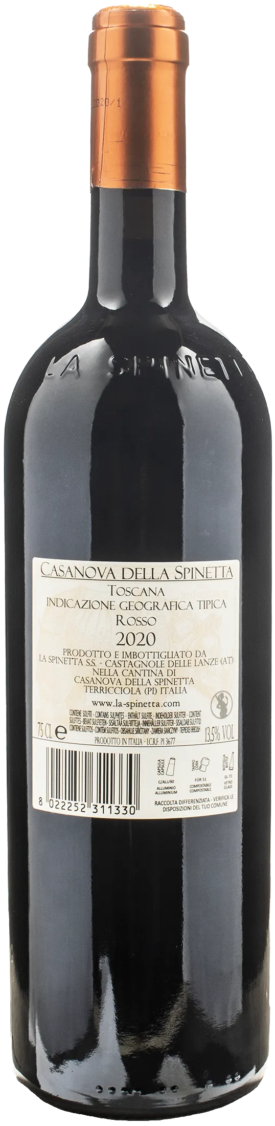 La Spinetta Colorino di Casanova 2020