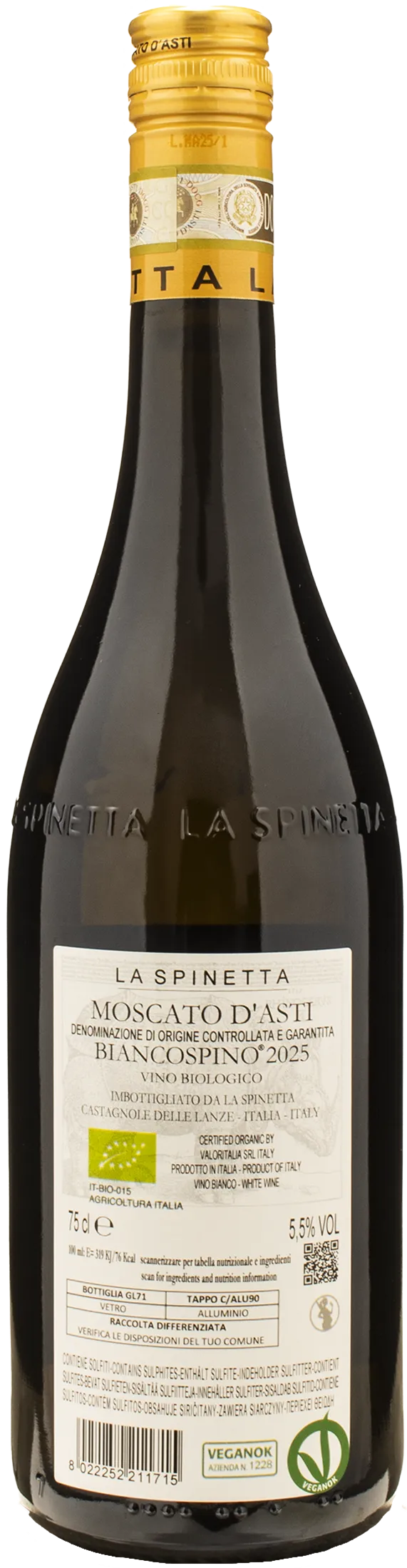La Spinetta Moscato d'Asti Biancospino Tappo Stelvin 2025