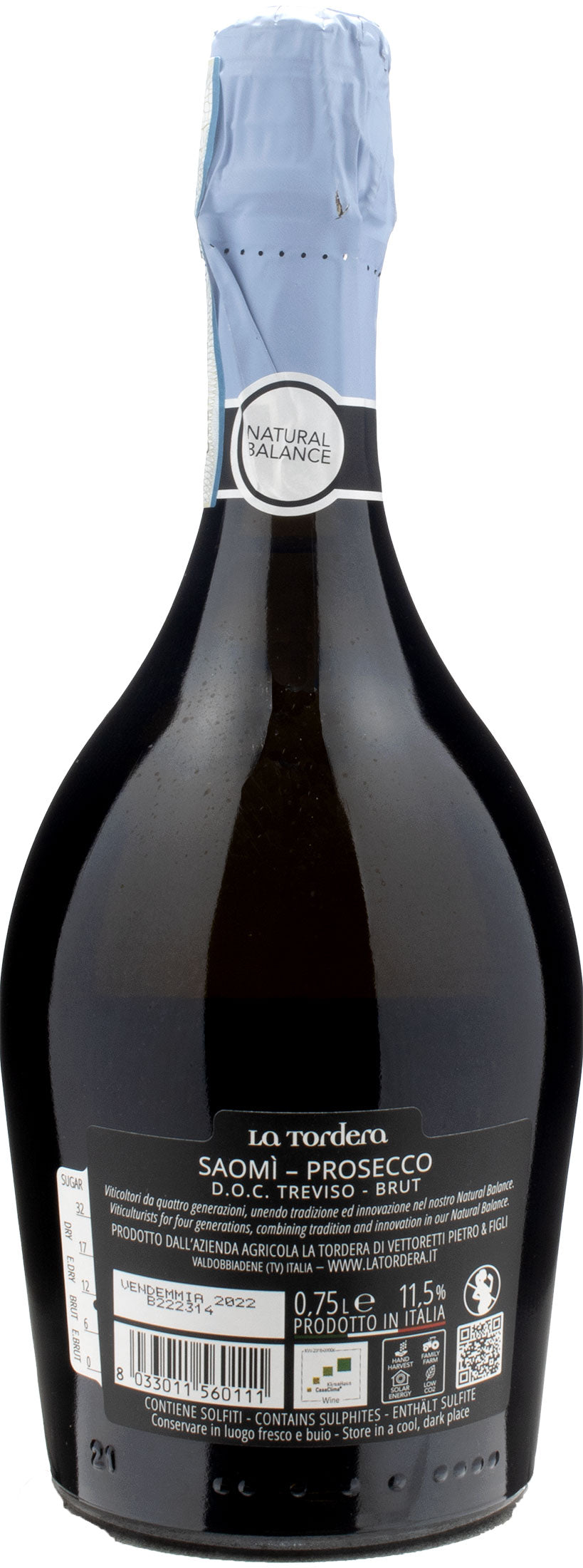 La Tordera Prosecco Treviso Saomi Brut 2022