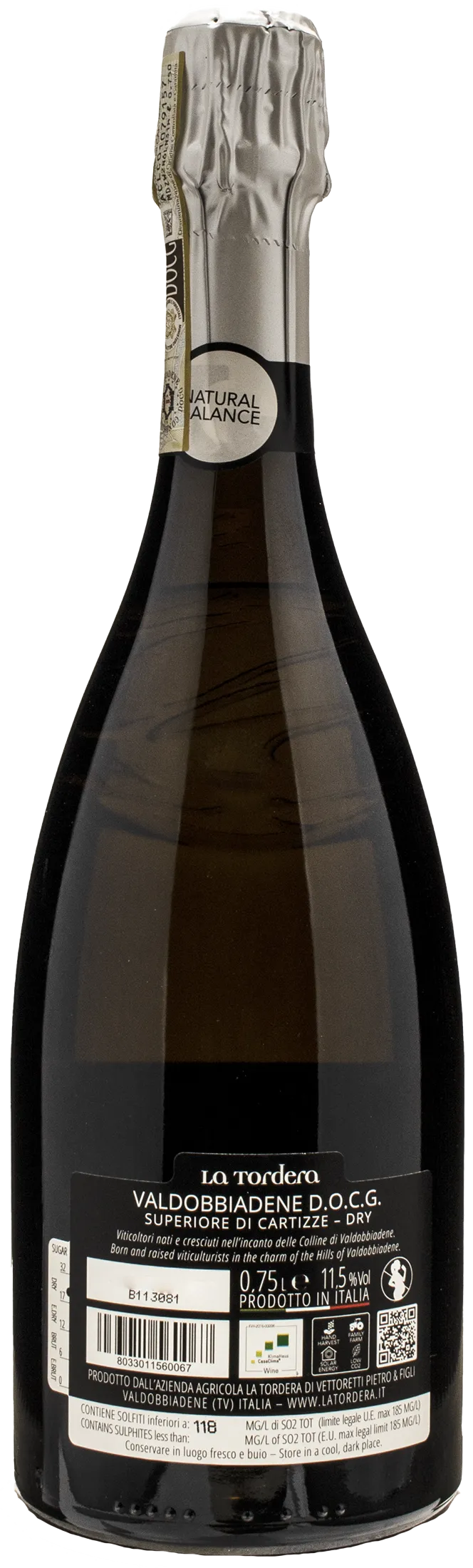 La Tordera Valdobbiadene Superiore di Cartizze Dry 2022