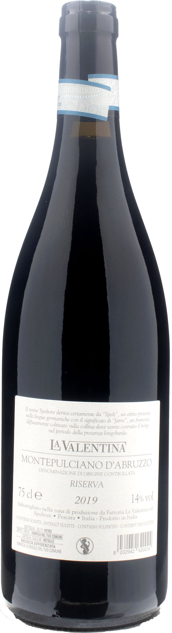 La Valentina Montepulciano d'Abruzzo Spelt Riserva 2019