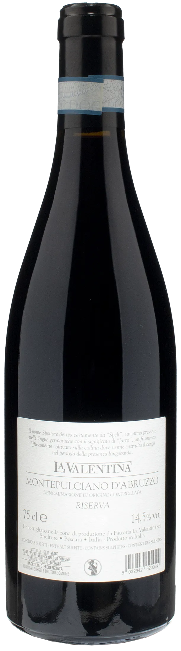La Valentina Montepulciano d'Abruzzo Spelt Riserva 2020