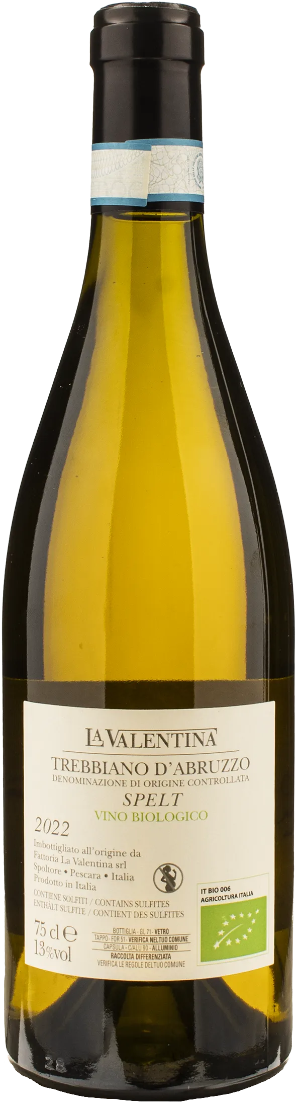 La Valentina Trebbiano d'Abruzzo Spelt 2022