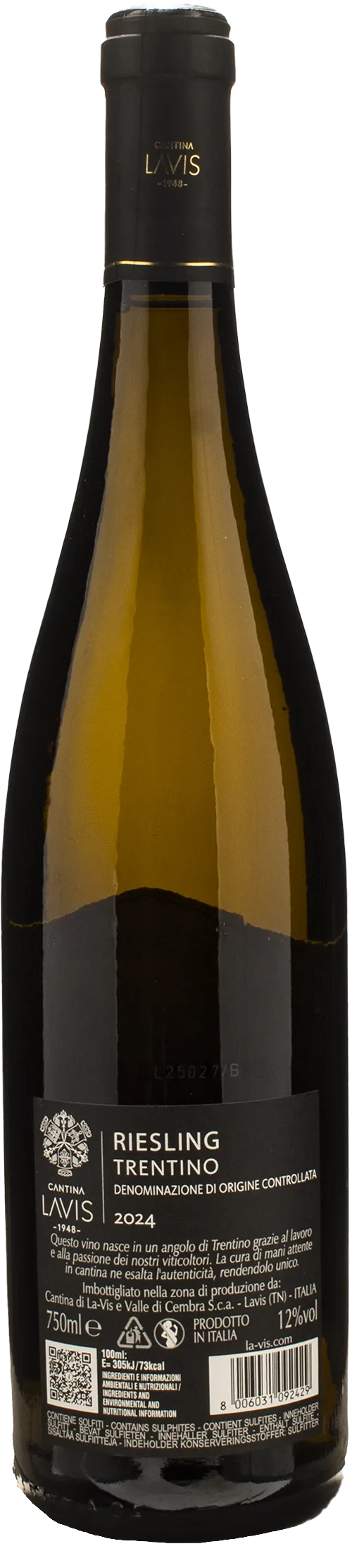 La Vis Trentino Riesling 2024
