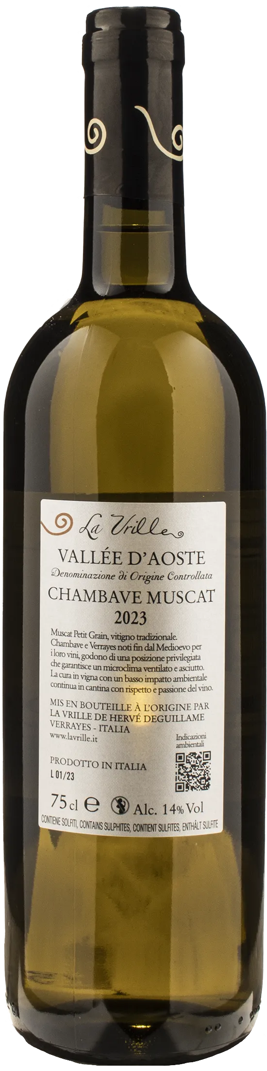 La Vrille Val d’Aosta Chambave Muscat 2023