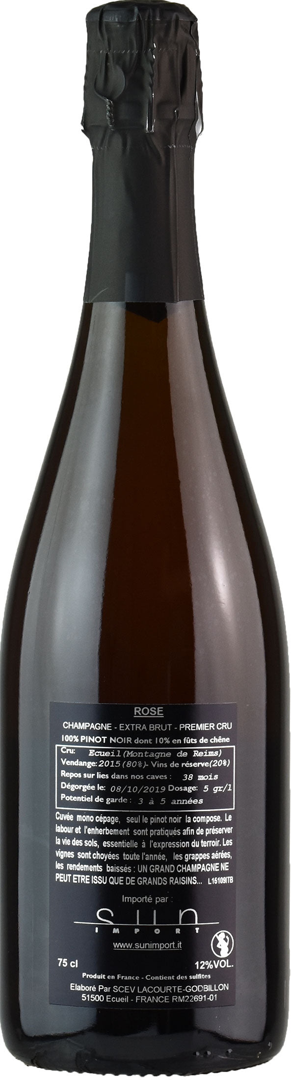 Lacourte Godbillon Champagne 1er Cru Rosè Extra Brut