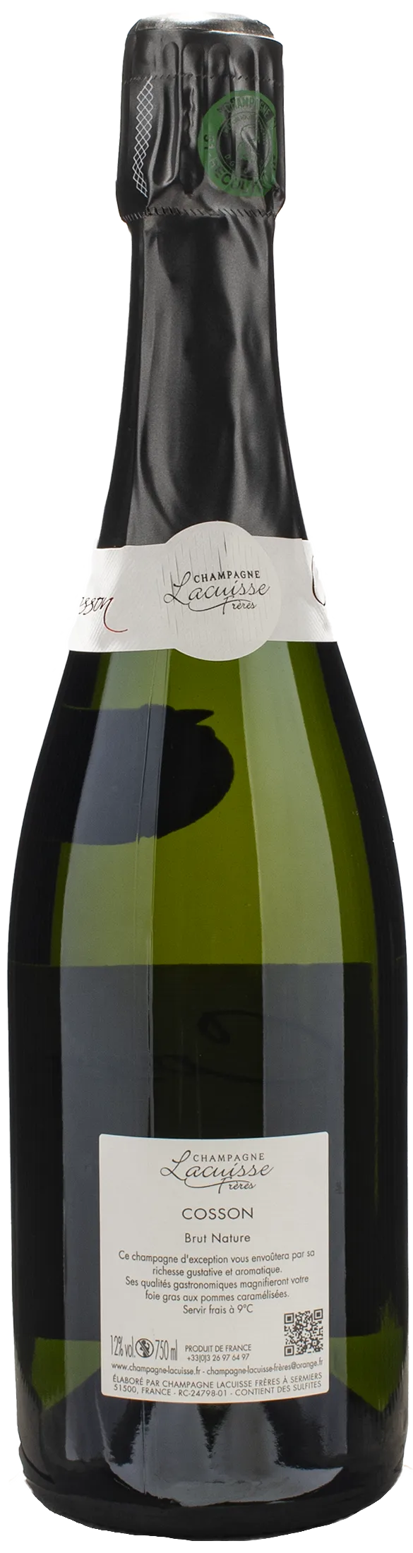 Lacuisse Freres Champagne 1er Cru Cosson Millesime Brut Nature 2014