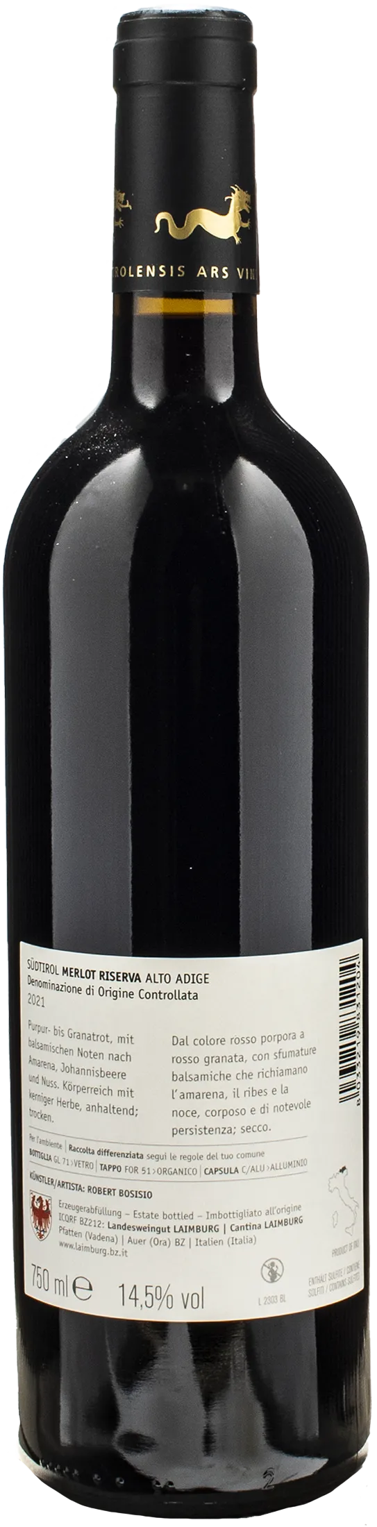 Laimburg Merlot Riserva 2021