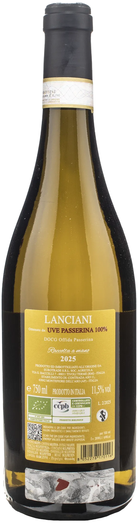 Lanciani Passerina Versante Ovest 2025