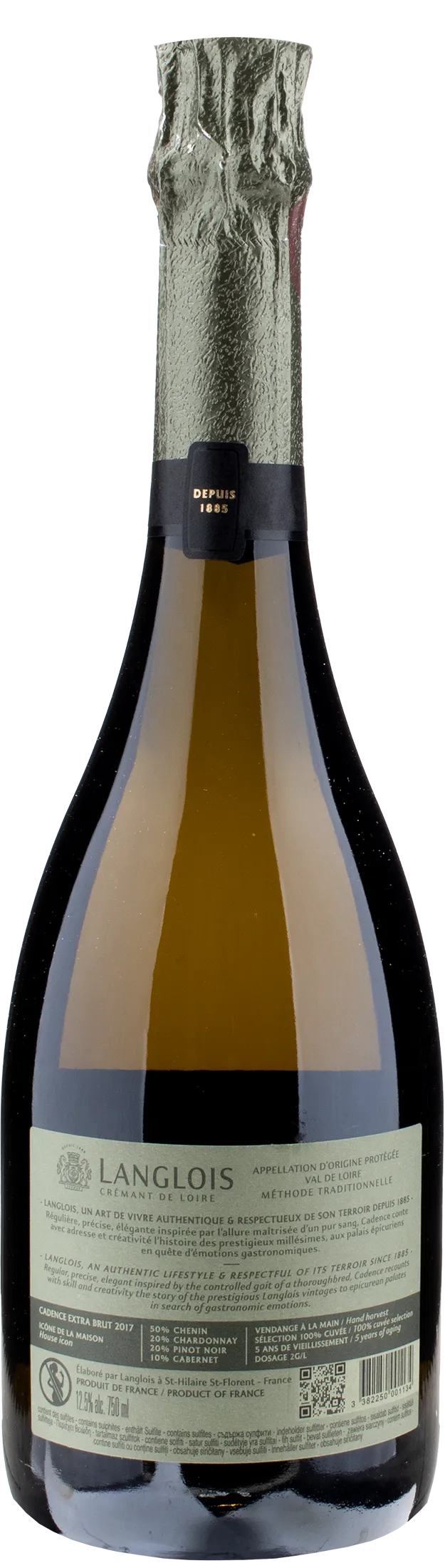 Langlois Cremant de Loire Cadence Extra Brut 2017