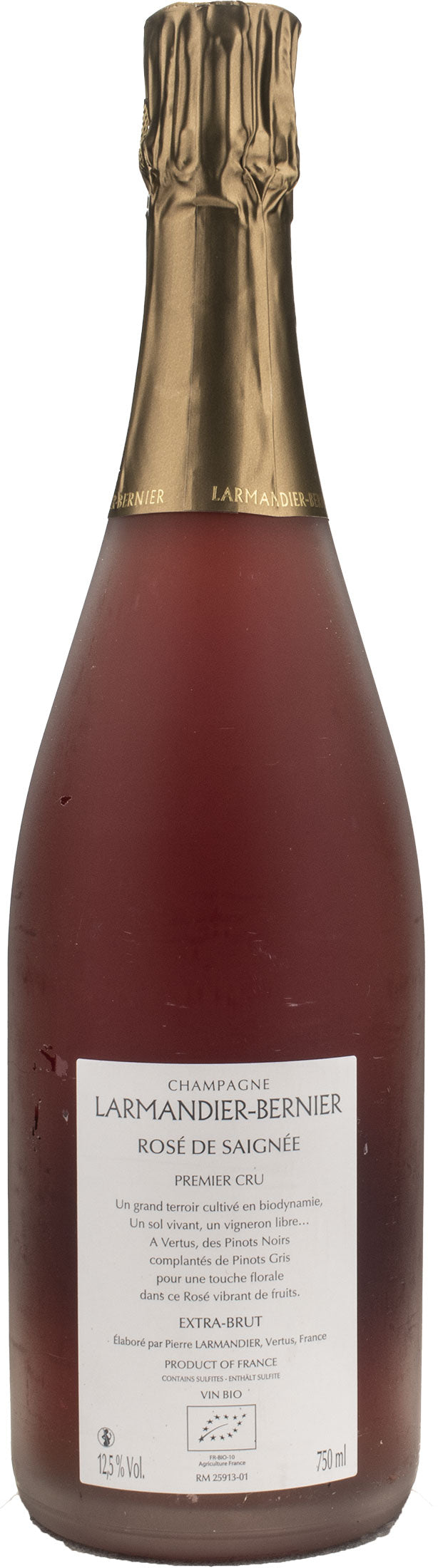 Larmandier Bernier Champagne 1er Cru Rosè de Saignee Extra Brut