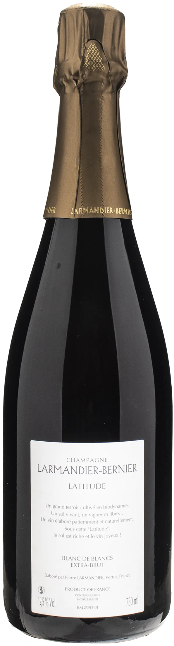 Larmandier Bernier Champagne Blanc de Blancs Latitude Extra Brut