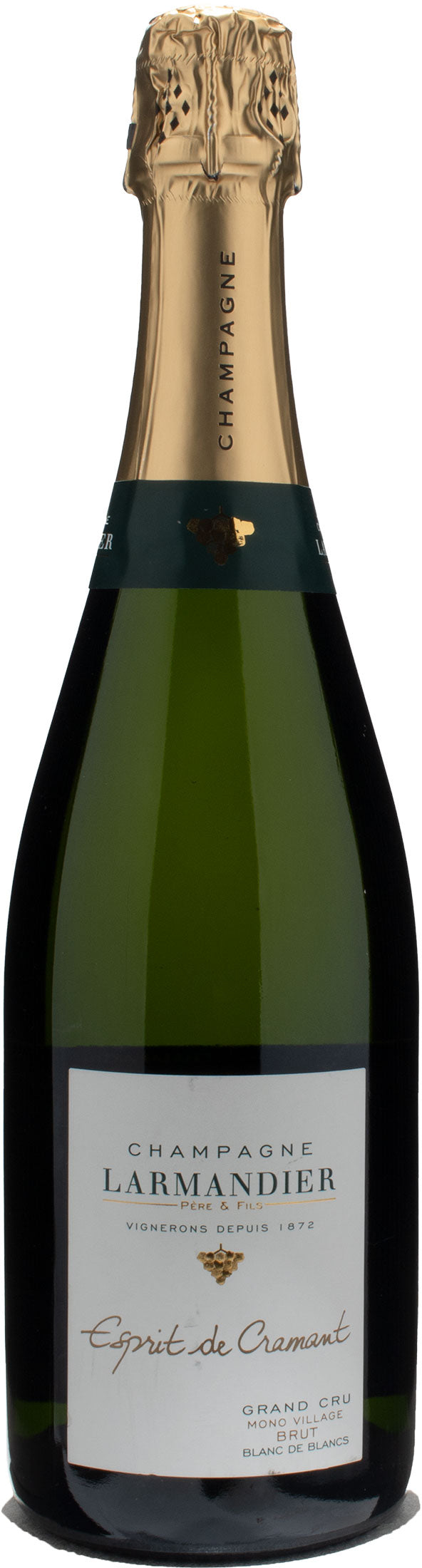 Larmandier Pere et Fils Champagne Grand Cru Blanc de Blancs Espirit de Cramant Mono Village Brut