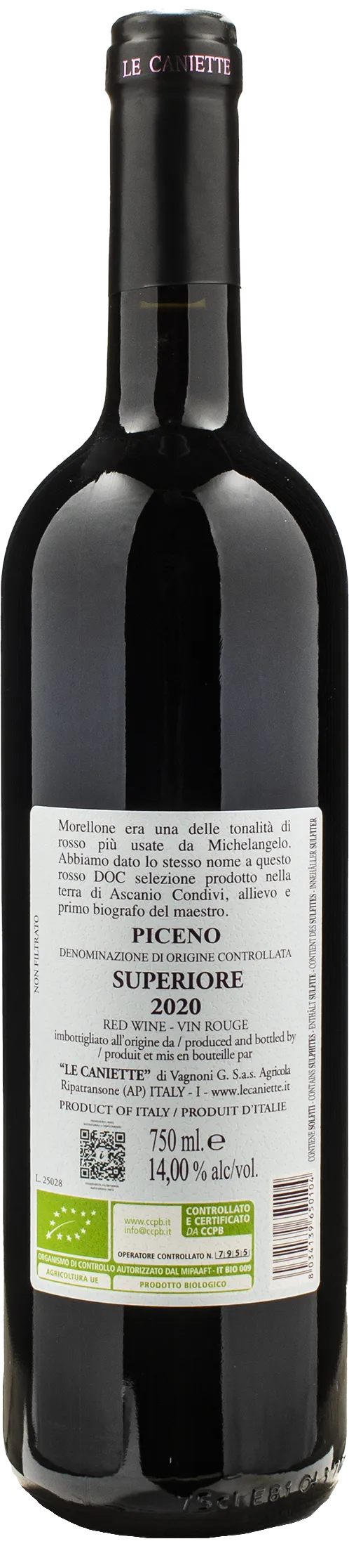 Le Caniette Piceno Superiore Morellone 2020