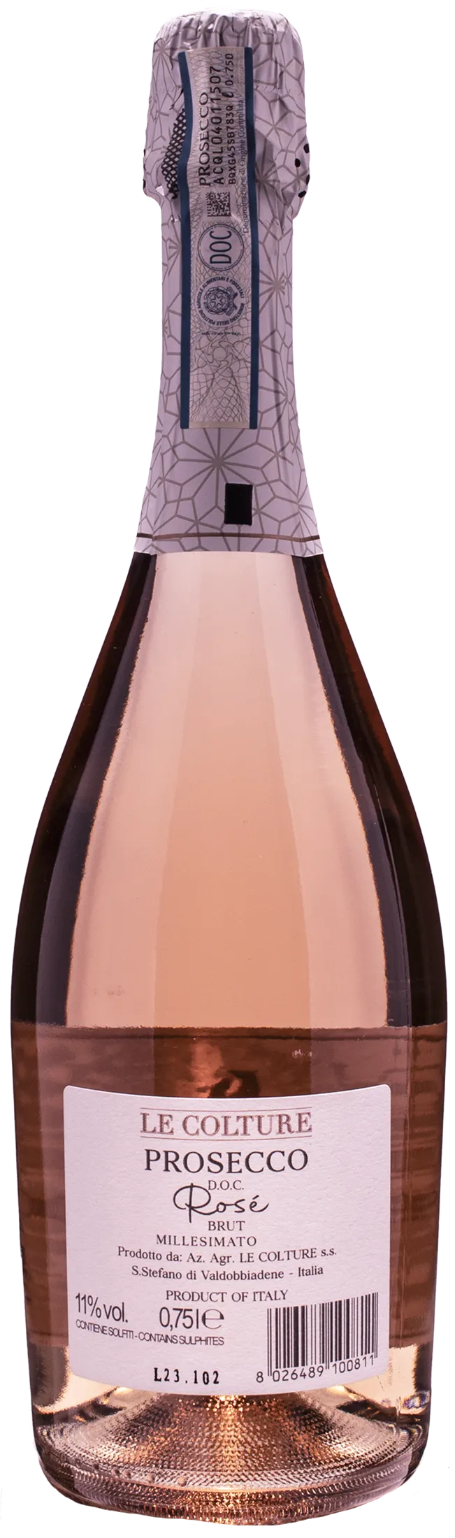 Le Colture Rosé Prosecco Brut Millesimato 2022