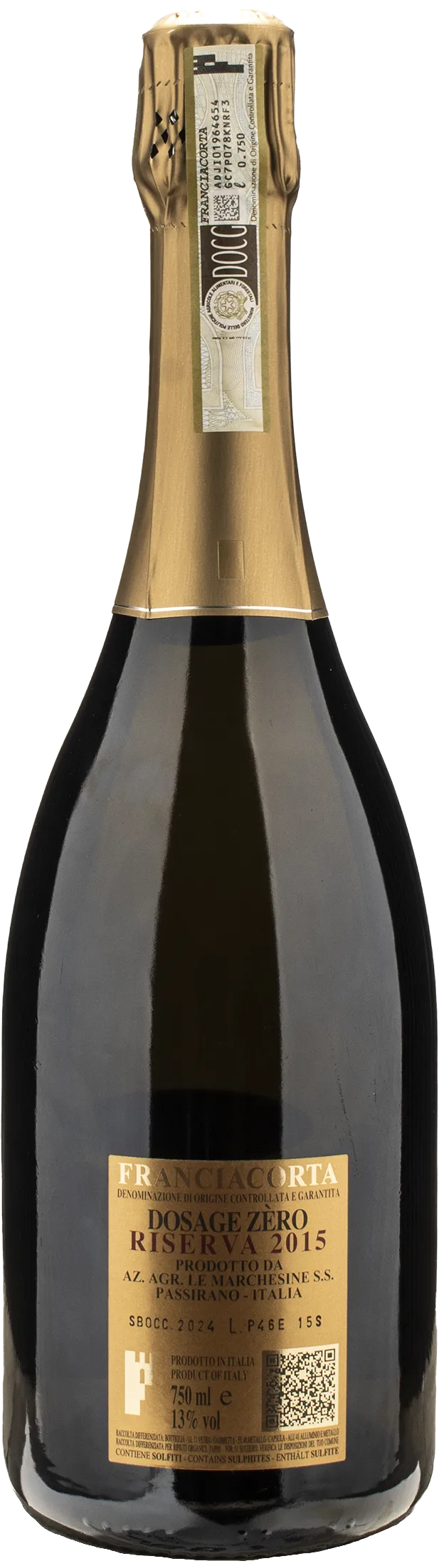 Le Marchesine Franciacorta Secolo Novo Dosaggio Zero Riserva 2015