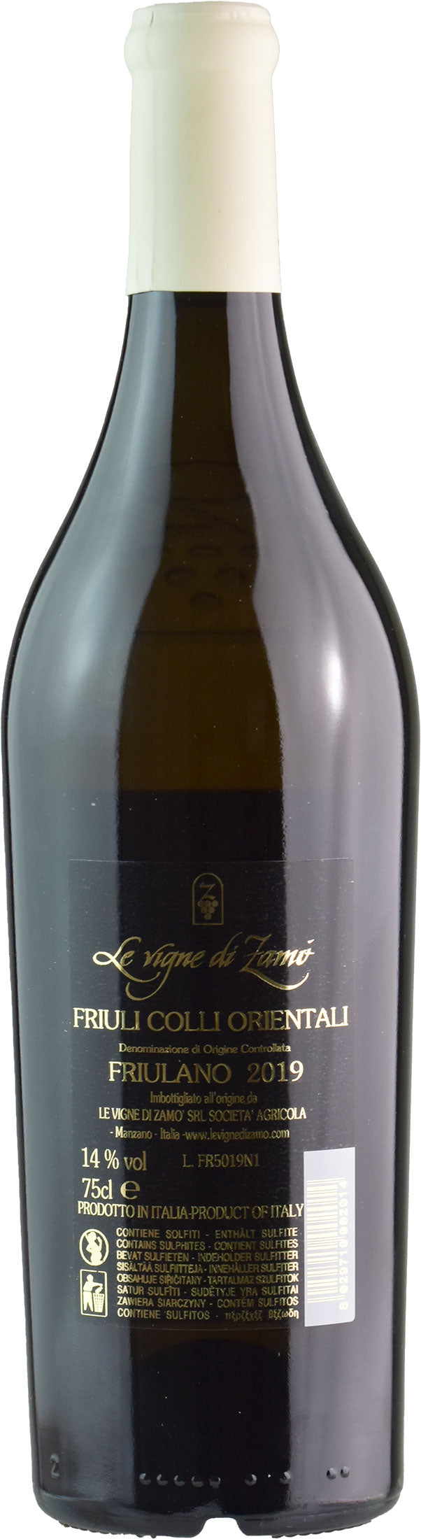 Le Vigne di Zamò Vigne 50 anni Friulano 2019