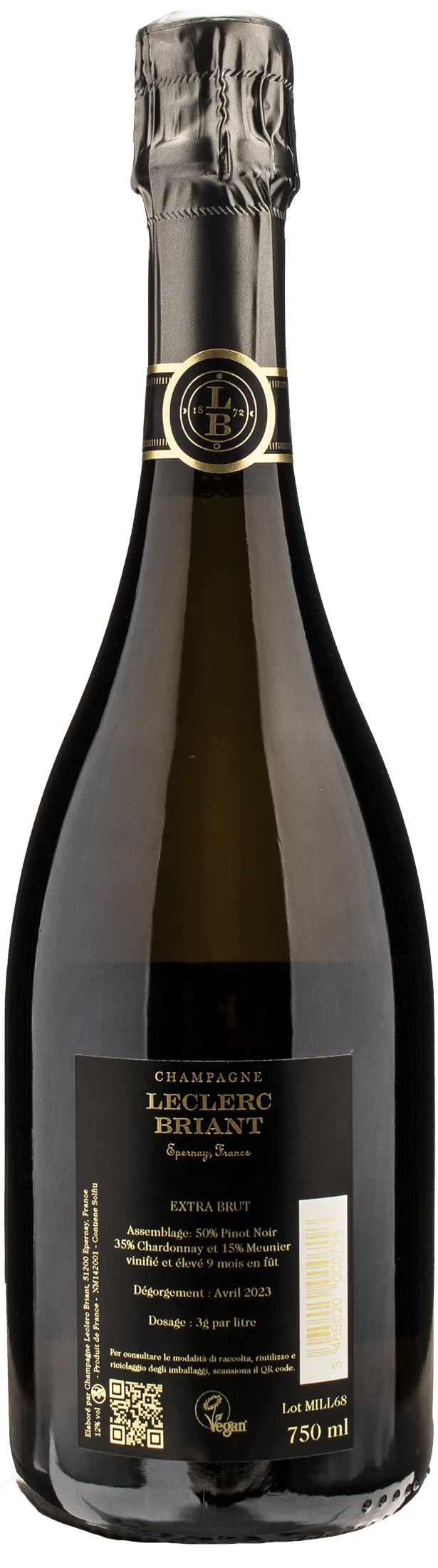 Leclerc Briant Champagne Extra Brut Millesime 2018