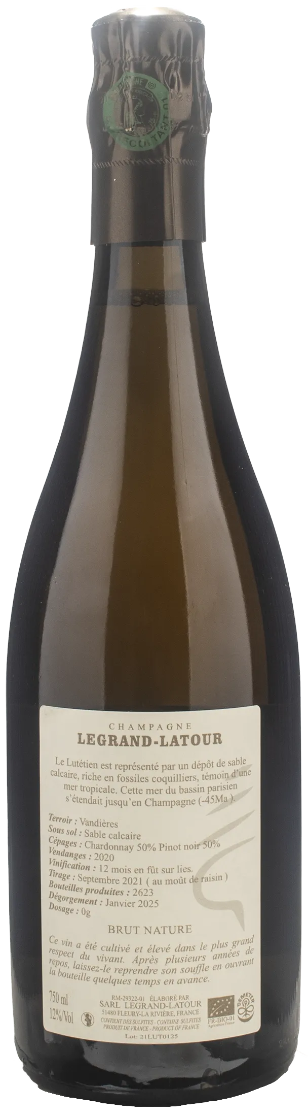 Legrand Latour Champagne Lutetien Brut Nature