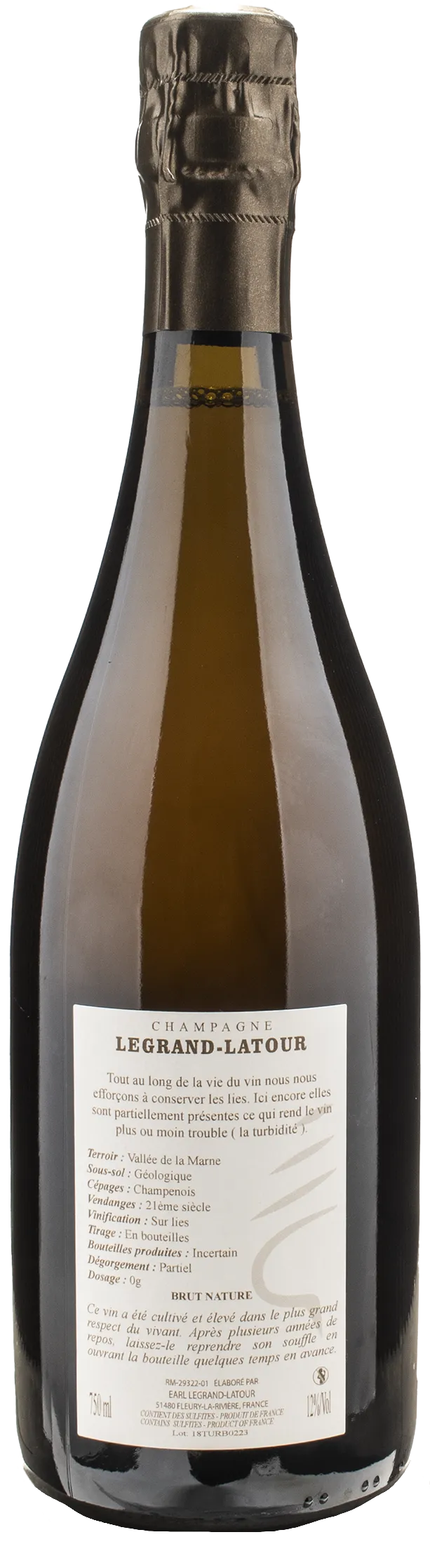 Legrand Latour Champagne Turbidite Brut Nature