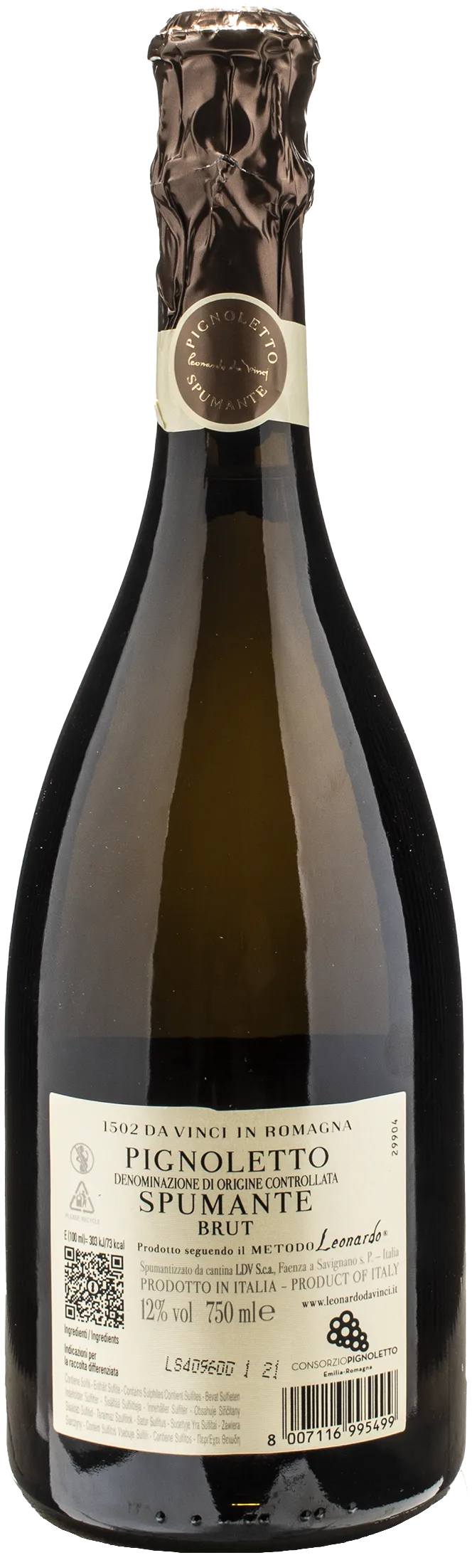 Leonardo da Vinci 1502 Mappa di Imola Pignoletto Spumante Brut 2023