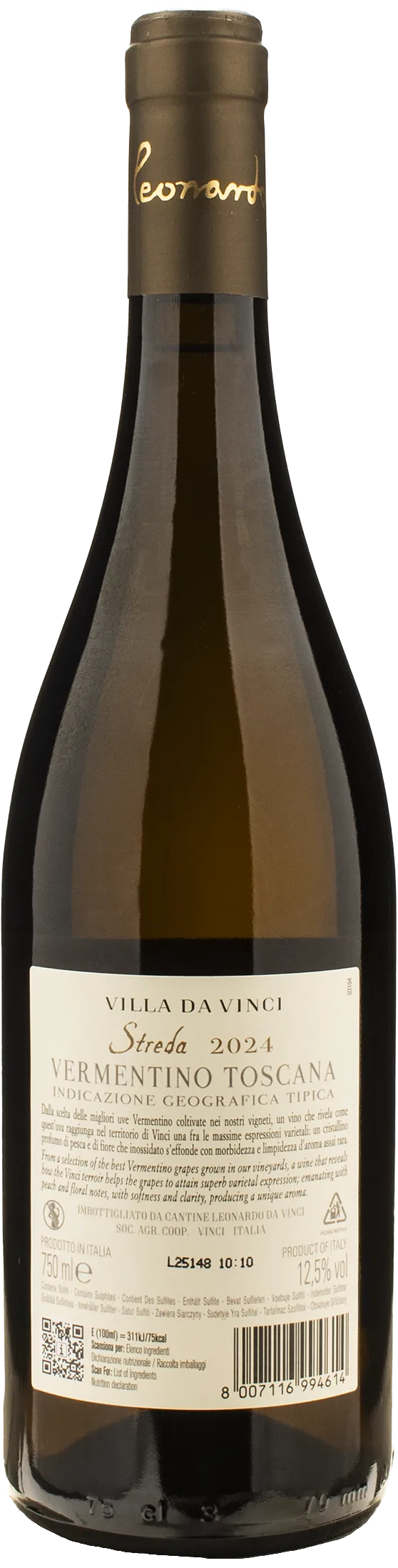 Leonardo da Vinci Villa da Vinci Vermentino Streda 2024