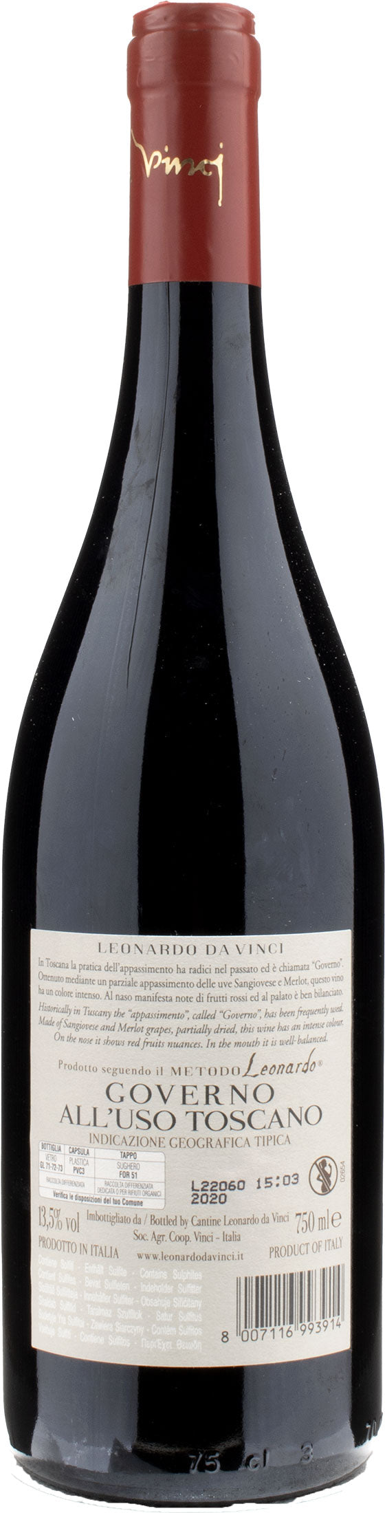 Leonardo da Vinci Vitruviano Governo all'Uso Toscano 2020