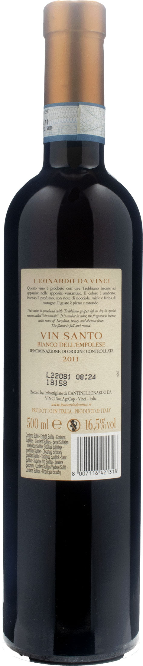 Leonardo da Vinci Vitruviano Vinsanto Bianco dell'Empolese 0.5L 2011