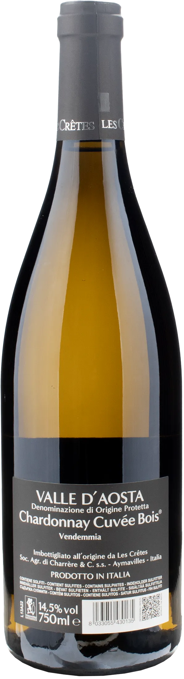 Les Cretes Chardonnay Cuvée Bois 2022